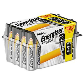 Baterii alkaline AAA Energizer, 24 buc/box