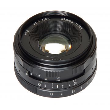 Obiectiv manual Meike 35mm F1.7 pentru Olympus si Panasonic MFT M4/3-mount