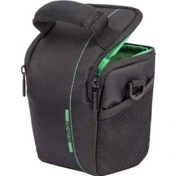 Geanta pentru camera foto Rivacase 7412, Poliester, MILC, 130 x 110 x 140 mm, Negru/Verde