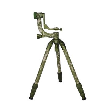 Kit Trepied cu Cap Gimbal Sirui CT-3204 + CH-20 Camouflage Carbon Fiber Professional Tripod and Gimbal