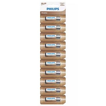 Set 10 baterii Philips ENTRY ALKALINE AA LR6, BLISTER