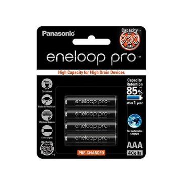 Set 4 acumulatori Panasonic ENELOOP PRO AAA 930MAH