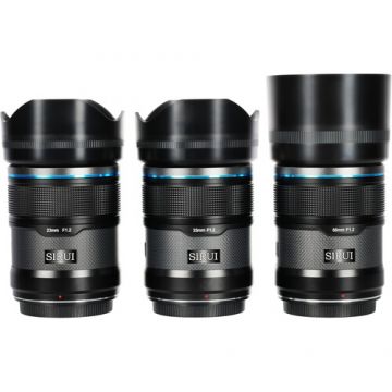 Set Obiective AutoFocus Sirui Sniper 23mm 33mm 56mm F1.2 APS-C Lens Kit