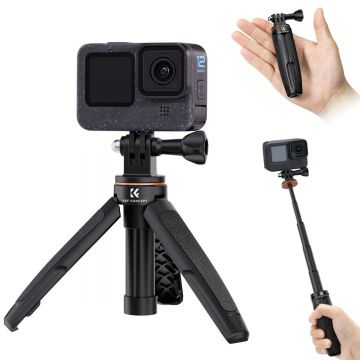 Trepied Mini cu Selfie Stick K&F Concept MS03 33.5cm for Action Camera KF09.133V3