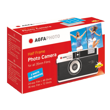 AgfaPhoto Half Frame Photo Camera 35mm black