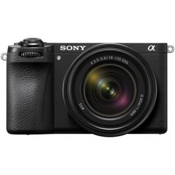 Aparat foto mirrorless Sony A6700, APS-C, 26MP, 4K, AI, Stabilizare 5 axe + Obiectiv 18-135mm (Negru)