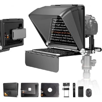 Kit Teleprompter Portabil LENSGO TC7II Ultimate Kit