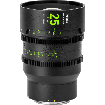 NiSi Cine Lens Athena Prime 25mm T1.9 E-Mount (Without Drop-in Filter)