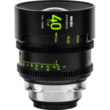 NiSi Cine Lens Athena Prime 40mm T1.9 E-Mount (Without Drop-in Filter)