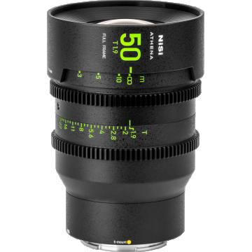 NiSi Cine Lens Athena Prime 50mm T1.9 E-Mount (Without Drop-in Filter)