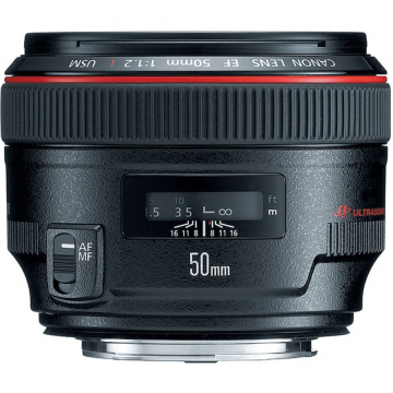 Obiectiv EF 50mm f/1.2 L USM  Full Frame Standard Negru