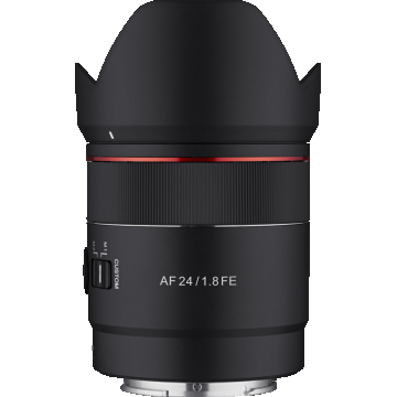 Obiectiv Samyang AF 24mm F/1.8 FE, Autofocus, montura Sony FE (Negru)