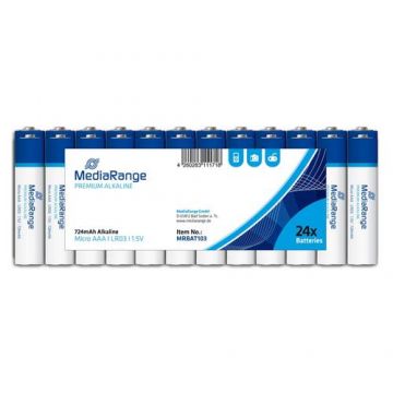 Set de baterii MediaRange premium, 1.5 V, 24 Bucati