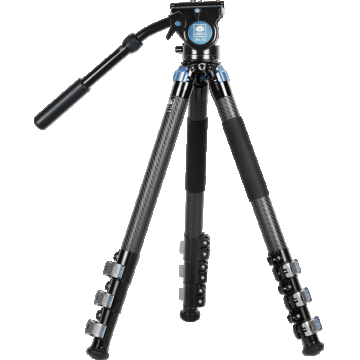 Sirui Carbon Fiber Tripod Kit with VideoHead L-324F + VH-10