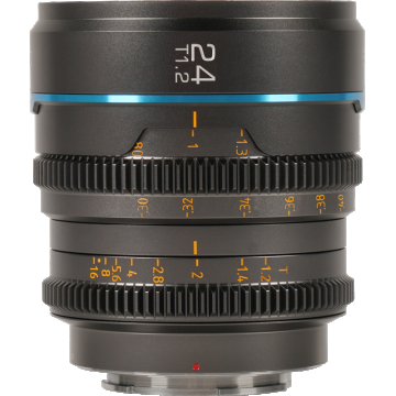 Sirui Cine Lens Nightwalker S35 24mm T1.2 L-Mount Metal Grey