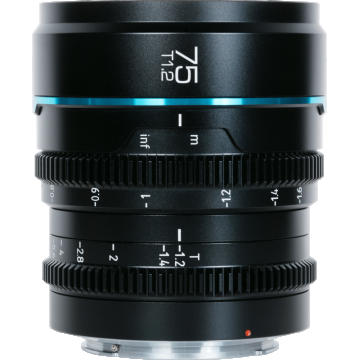 Sirui Cine Lens Nightwalker S35 75mm T1.2 E-Mount Black