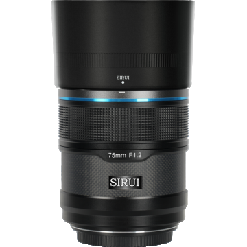 Sirui Sniper Lens APS-C AF 75mm F1.2 E-Mount Black Carbon