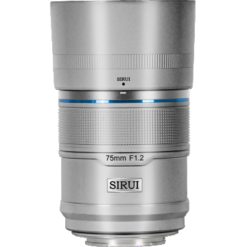 Sirui Sniper Lens APS-C AF 75mm F1.2 E-Mount Silver