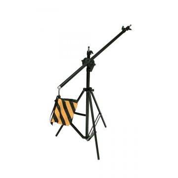 Stativ boom stand 190cm cu boom-arm 200cm si sac pentru contragreutate, amortizare cu aer