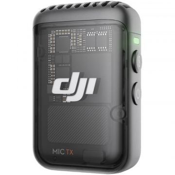 Transmitator wireless cu microfon DJI Mic 2 1TX (Negru)