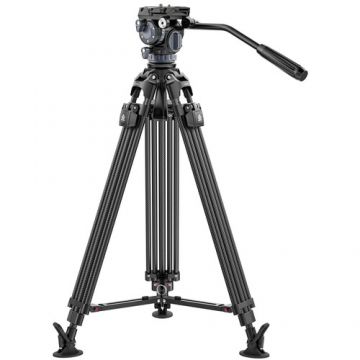 Trepied Fibra Carbon 164cm​ cu Cap Fluid Ulanzi T046 Video Fast Heavy Duty Tripod 75mm Ballhead