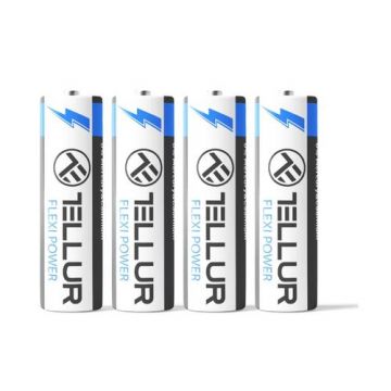 Baterie Tellur Flexi Power, Super Alcalina, AA LR6, 1.5V, 4buc/set Baterie Tellur Flexi Power, Super Alcalina, AA LR6, 1.5V, 4buc/set