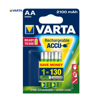 VARTA Pachet acumulator 2buc. Varta Ready2use NiMh 2100mAh AA VARTA Pachet acumulator 2buc. Varta Ready2use NiMh 2100mAh AA