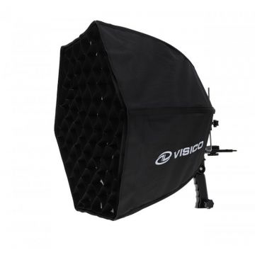 Visico Softbox Hexagonal 50cm cu Grid VISICO EB-068 Visico Softbox Hexagonal 50cm cu Grid VISICO EB-068