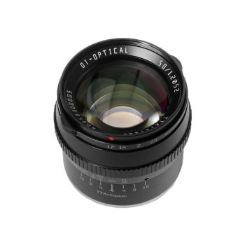 Obiectiv manual TTArtisan 50mm F1.2 negru pentru FujiFilm FX-mount