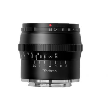 Obiectiv manual TTArtisan 50mm F1.2 negru pentru Nikon Z-mount