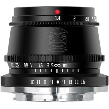 Obiectiv TTArtisan 35mm F1.4 Negru pentru MFT M4/3-Mount