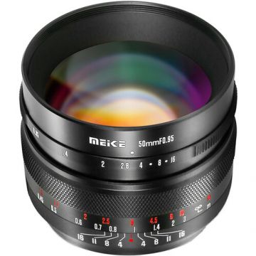 Obiectiv Manual Meike 50mm F0.95 Negru pentru Fujifilm FX-Mount