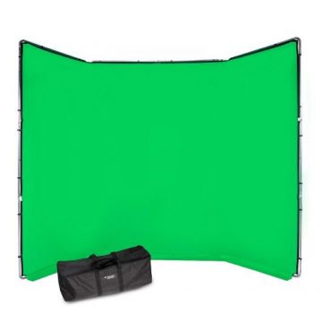 Manfrotto Fundal Chroma Key verde Panoramic cu cadru inclus 4x2.90m